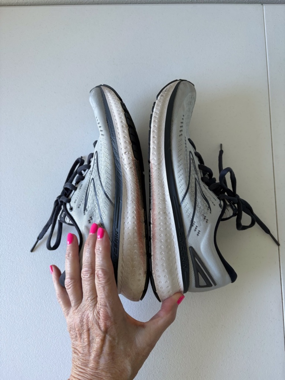 Brooks Glycerin 19 Size Women 9 Navy & Gray‎ Activewear Running Walking Comfort - Picture 10 of 13